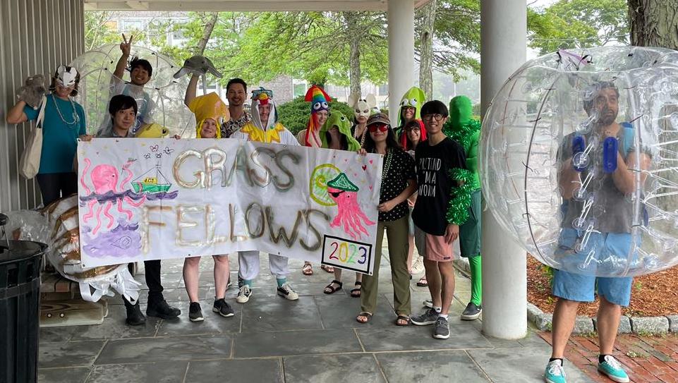 2023 Grass Fellows preparing for the Woods Hole July 4 parade